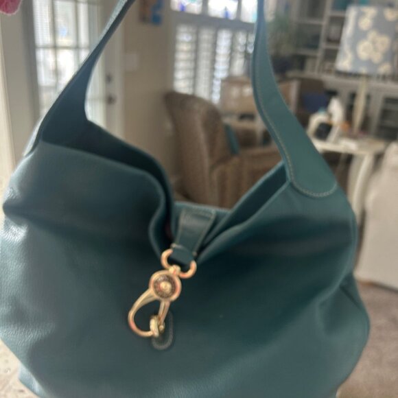 Dooney & Bourke Pebble Grain Hobo Bag and WALLET TEAL - Picture 3 of 7